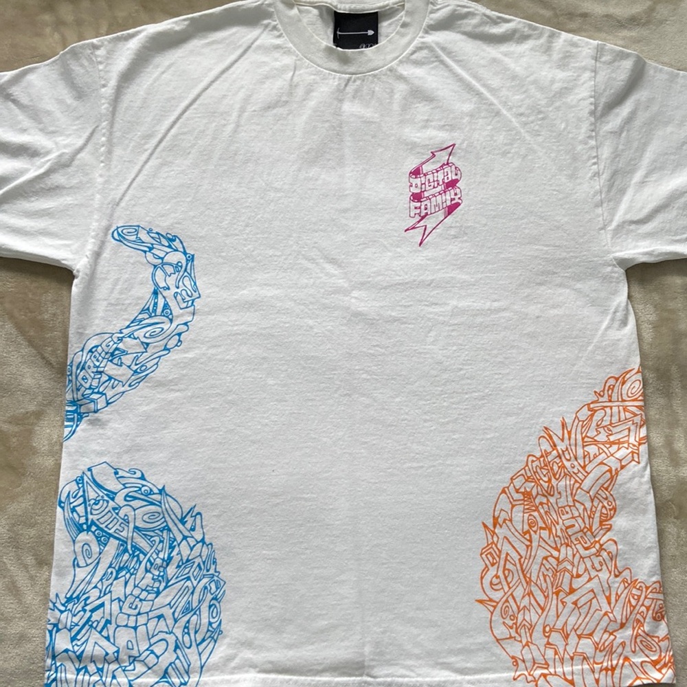 White graphic T shirt by Foreign Family